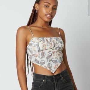 Cotton Candy LA Paisley Scarf Top